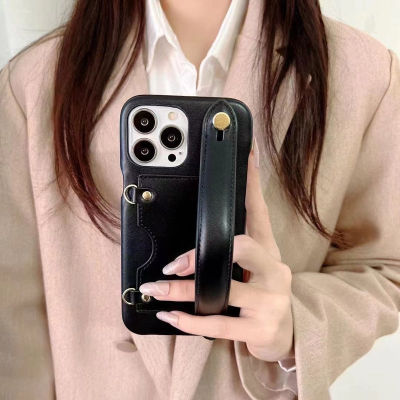 Mobile Phone Solid Color Card Shatter-resistant Hand-held Case