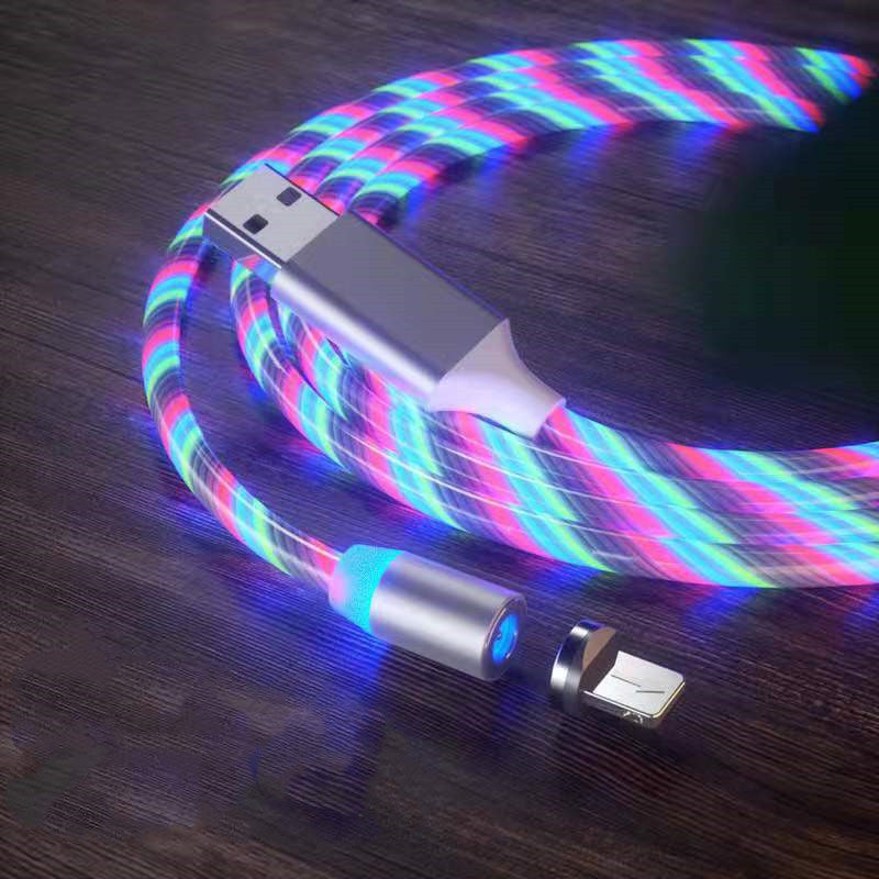 Magnetic LED Fast Charger – USB/Type-C/Micro
