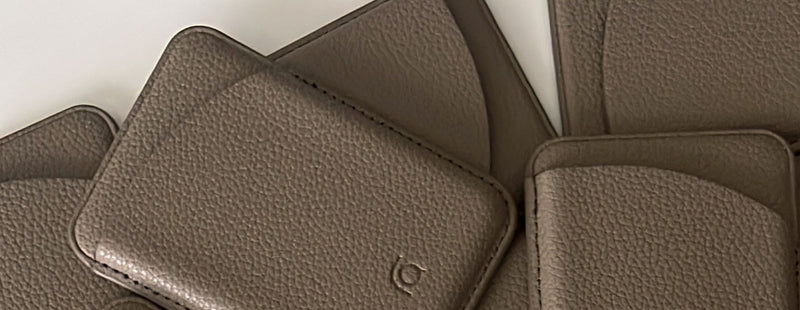 Original Design Elephant Gray Litchi Grain Leather Magnetic Phone Case