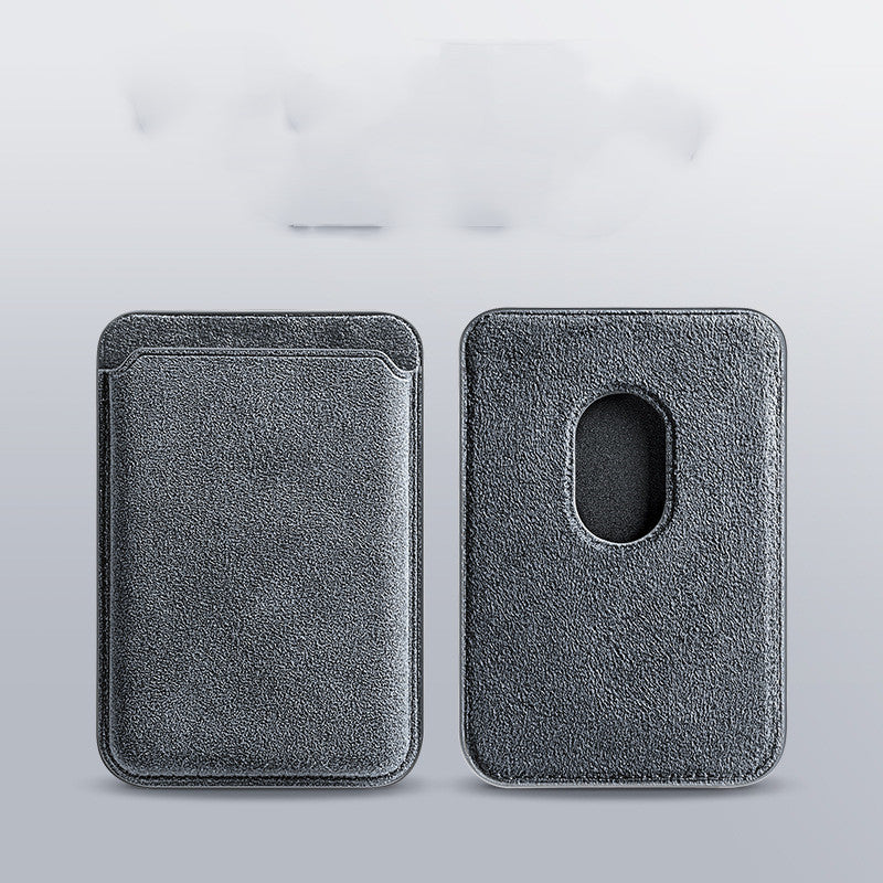Suede Premium Suede Magnetic Card Holder