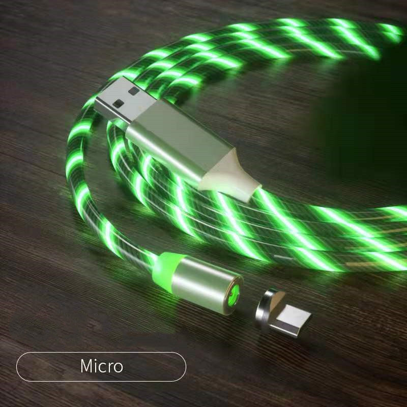 Magnetic LED Fast Charger – USB/Type-C/Micro