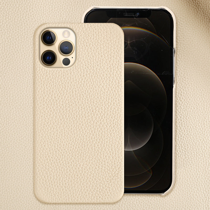 Genuine Leather Protective Shell Shatterproof Mobile Phone Case