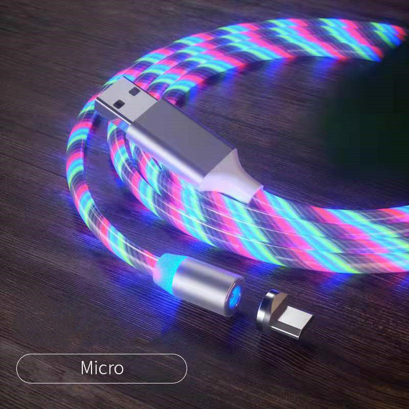 Magnetic LED Fast Charger – USB/Type-C/Micro
