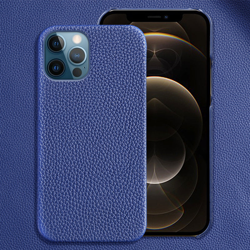 Genuine Leather Protective Shell Shatterproof Mobile Phone Case