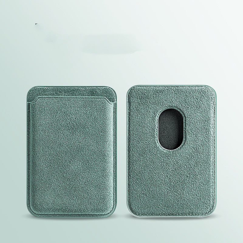 Suede Premium Suede Magnetic Card Holder