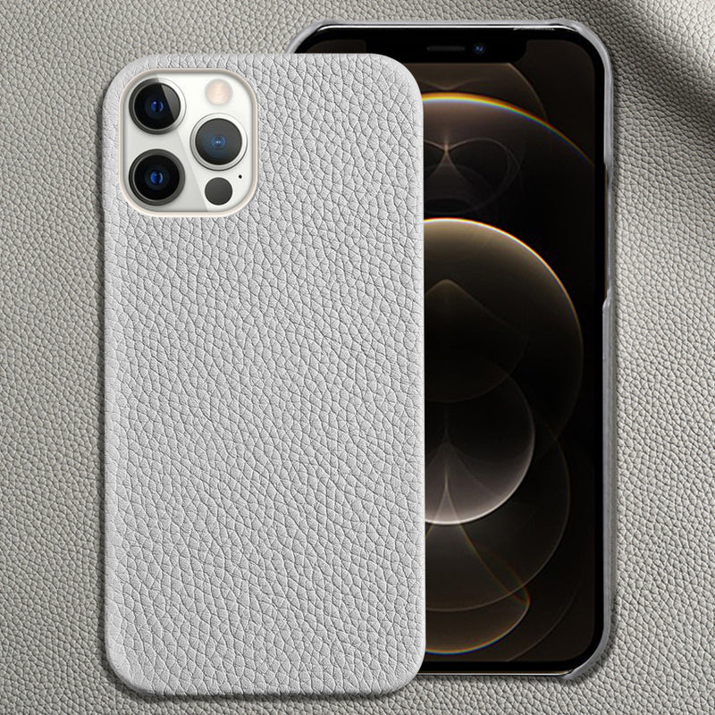 Genuine Leather Protective Shell Shatterproof Mobile Phone Case