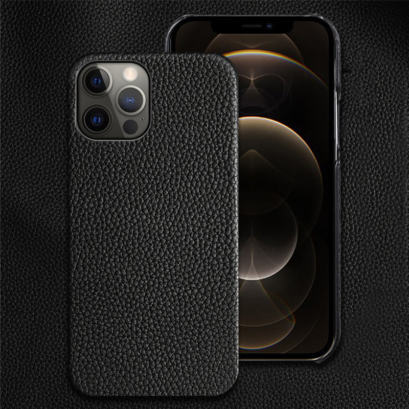 Genuine Leather Protective Shell Shatterproof Mobile Phone Case