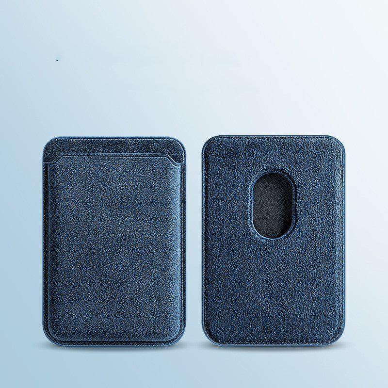 Suede Premium Suede Magnetic Card Holder