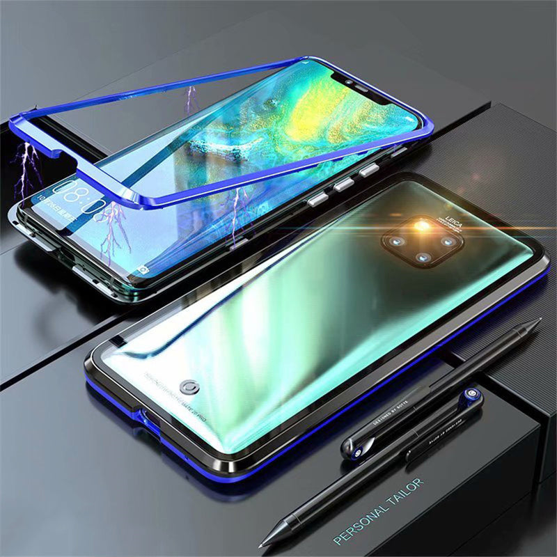 Magnetic tempered phone case