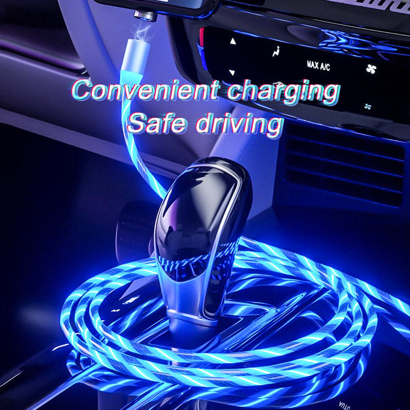 Magnetic LED Fast Charger – USB/Type-C/Micro