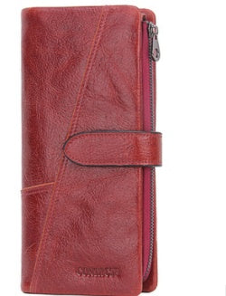 Black Angel Factory Supply Fashion Splicing Long Leather Men's Wallet