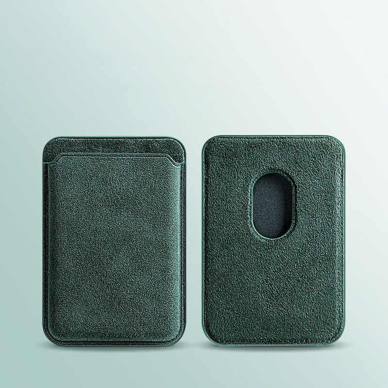 Suede Premium Suede Magnetic Card Holder