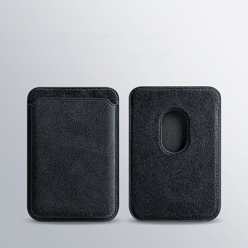 Suede Premium Suede Magnetic Card Holder